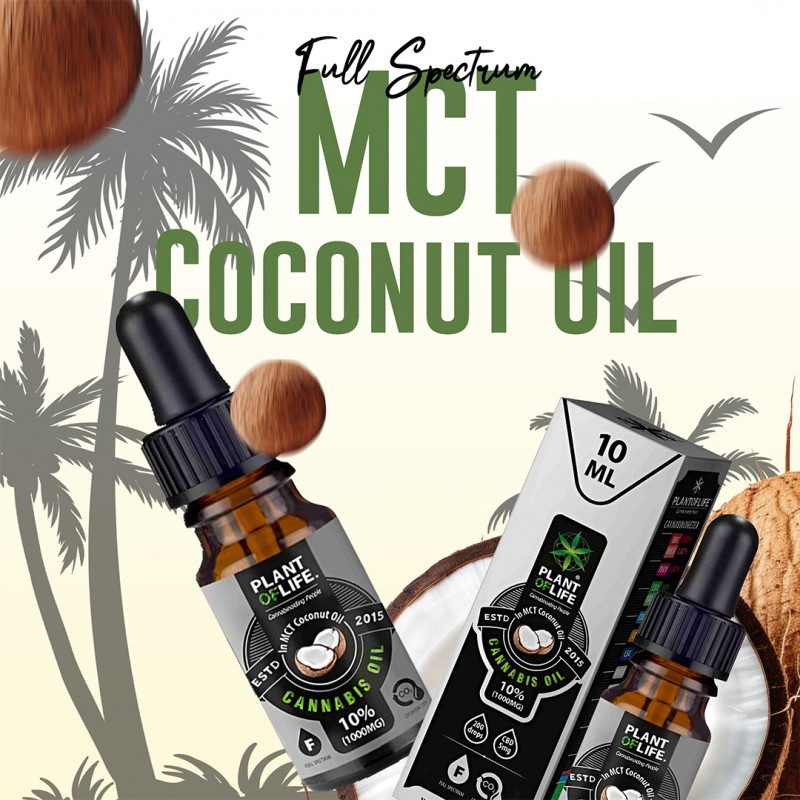 CBD Coconut Oil 10% - 10ml