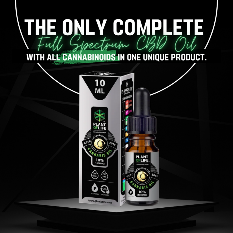 CBD Oil Full Spectrum 10% by Plant of Life 10ml